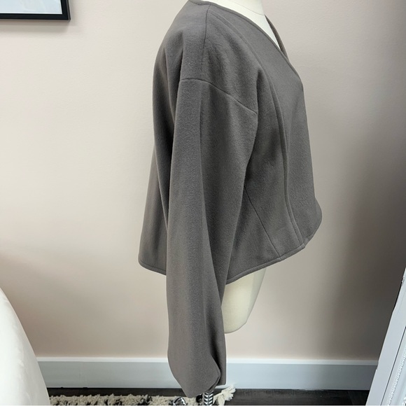 Malloni Snap Button Up Jacket in Grey - Picture 5 of 5